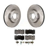 Front Disc Brake Rotors And Ceramic Pads Kit For Land Rover Range Sport