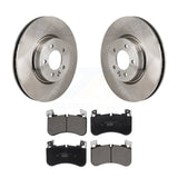 Front Disc Brake Rotors And Ceramic Pad Kit For 2021 Land Rover Range Sport 3.0L