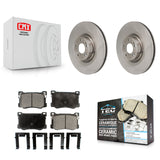 Front Disc Brake Rotors And Ceramic Pads Kit For Hyundai Genesis G80 5.0L