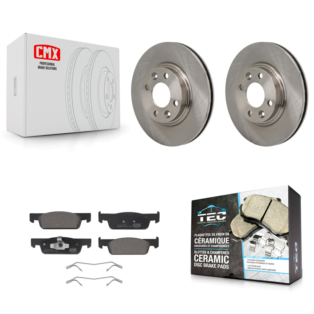 Front Disc Brake Rotors And Ceramic Pads Kit For Smart Fortwo EQ fortwo