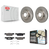Front Disc Brake Rotors And Ceramic Pads Kit For Smart Fortwo EQ fortwo