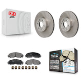 Front Disc Brake Rotors And Ceramic Pads Kit For 2021-2022 Chevrolet Colorado GMC Canyon K8T-104727