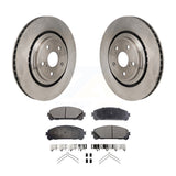 Front Disc Brake Rotors And Ceramic Pads Kit For 2020-2022 Toyota Highlander