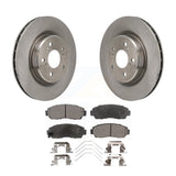 Front Disc Brake Rotors And Ceramic Pads Kit For 2021-2023 Acura TLX 2.0L