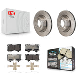 Front Disc Brake Rotors And Ceramic Pads Kit For Toyota Tundra Lexus LX600 Sequoia K8T-104732