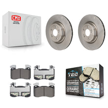 Charger l'image dans la galerie, Front Disc Brake Rotors And Ceramic Pads Kit For Kia Stinger Genesis G70