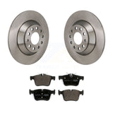 Rear Brake Rotors & Ceramic Pad Kit For Mercedes-Benz C300 Without Sport Package