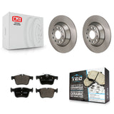 Rear Brake Rotors & Ceramic Pad Kit For Mercedes-Benz C300 Without Sport Package