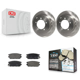 Rear Disc Brake Rotors And Ceramic Pads Kit For 1995 Mitsubishi Eclipse AWD K8T-104756