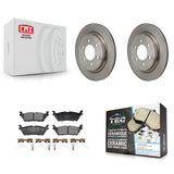 Rear Brake Rotors & Ceramic Pad Kit For Ford F-150 Lightning Expedition Lincoln Navigator K8T-104769