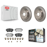 Rear Brake Rotor And Ceramic Pad Kit For Toyota Sienna Lexus RAV4 Prime NX350h bZ4X NX350 K8T-104778