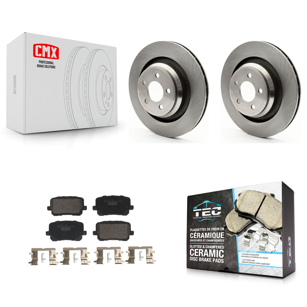 Rear Disc Brake Rotors And Ceramic Pads Kit For Dodge Charger K8T-104798