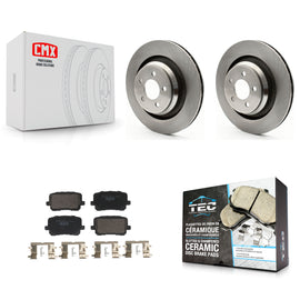Rear Disc Brake Rotors And Ceramic Pads Kit For Dodge Charger K8T-104798