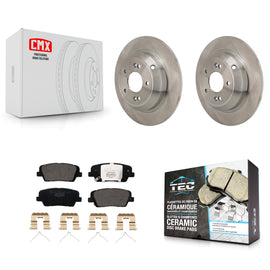 Rear Disc Brake Rotors And Ceramic Pads Kit For Genesis G70 Kia Stinger