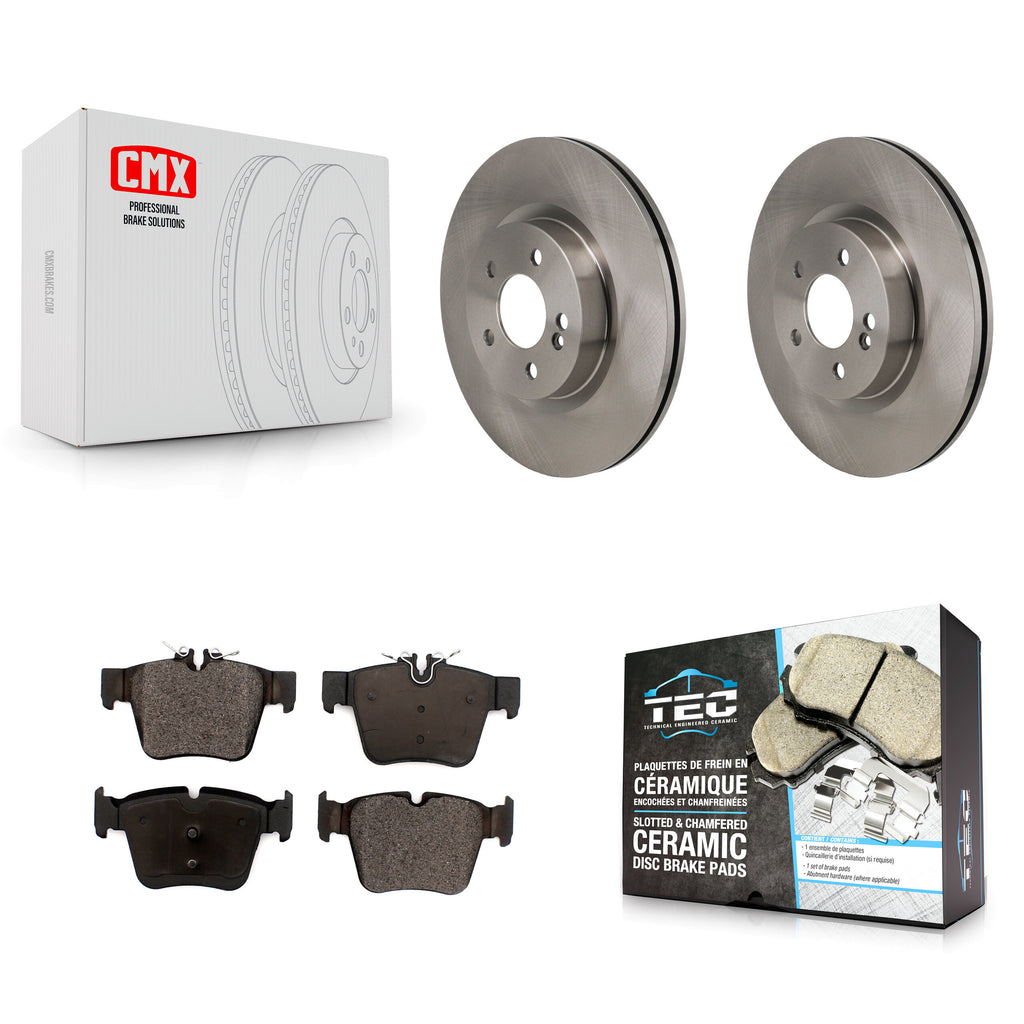 Rear Brake Rotor And Ceramic Pad Kit For Mercedes-Benz GLC300 C43 AMG GLC43 C450