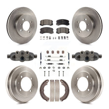 Load image into Gallery viewer, Front Rear Disc Brake Rotors Ceramic Pad Drum Kit (9Pc) For Mitsubishi Lancer ES