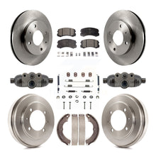 Charger l'image dans la galerie, Front Rear Disc Brake Rotor Ceramic Pad And Drum Kit (9Pc) For Mitsubishi Lancer