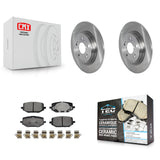 Rear Disc Brake Rotors And Ceramic Pads Kit For 2023-2024 Honda Pilot K8T-105771