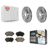 Front Disc Brake Rotors And Ceramic Pads Kit For 2022 Mini Cooper S K8T-105780