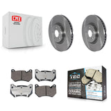 Front Disc Brake Rotor & Ceramic Pad Kit For 2021 Audi Q5 With 350mm Diameter K8T-105785
