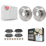 Front Disc Brake Rotors And Ceramic Pads Kit For Chevrolet Camaro LT K8T-105796