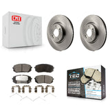 Front Disc Brake Rotor And Ceramic Pad Kit For Kia Optima With 320mm Diameter K8T-105802