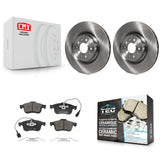 Front Disc Brake Rotors And Ceramic Pads Kit For 2015-2021 Ram ProMaster City K8T-105810