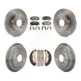 Front Rear Disc Brake Rotors Ceramic Pads And Drum Kit For Kia Rio K8T-105815