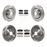Front Rear Disc Brake Rotors & Ceramic Pad Kit For 2020 Toyota Camry XSE With TRD Package K8T-105837