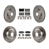 Front Rear Disc Brake Rotors And Ceramic Pads Kit For Genesis G80 K8T-105839