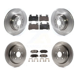 Front Rear Brake Rotors Ceramic Pad Kit For 15 Cadillac CTS With Performance Lining K8T-105841