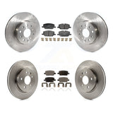 Front Rear Disc Brake Rotors And Ceramic Pads Kit For Chevrolet Camaro LT K8T-105846