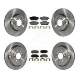 Front Rear Disc Brake Rotors And Ceramic Pads Kit For 2018 Cadillac ATS Base K8T-105858