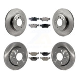 Front Rear Brake Rotors Ceramic Pad Kit For BMW 328i Sedan With 276mm Diameter Rotor K8T-105861