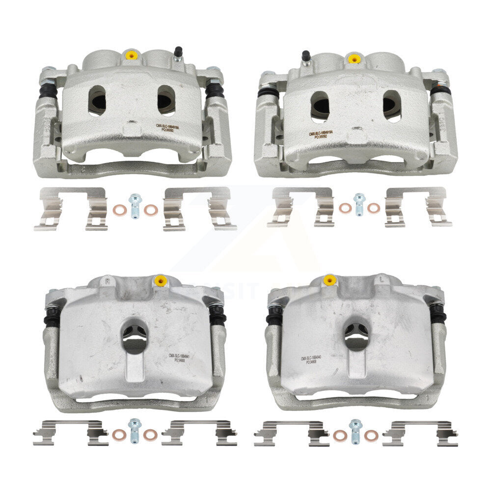 Front Rear Brake Caliper Kit For 2009-2014 Chevrolet Express 1500 GMC Savana