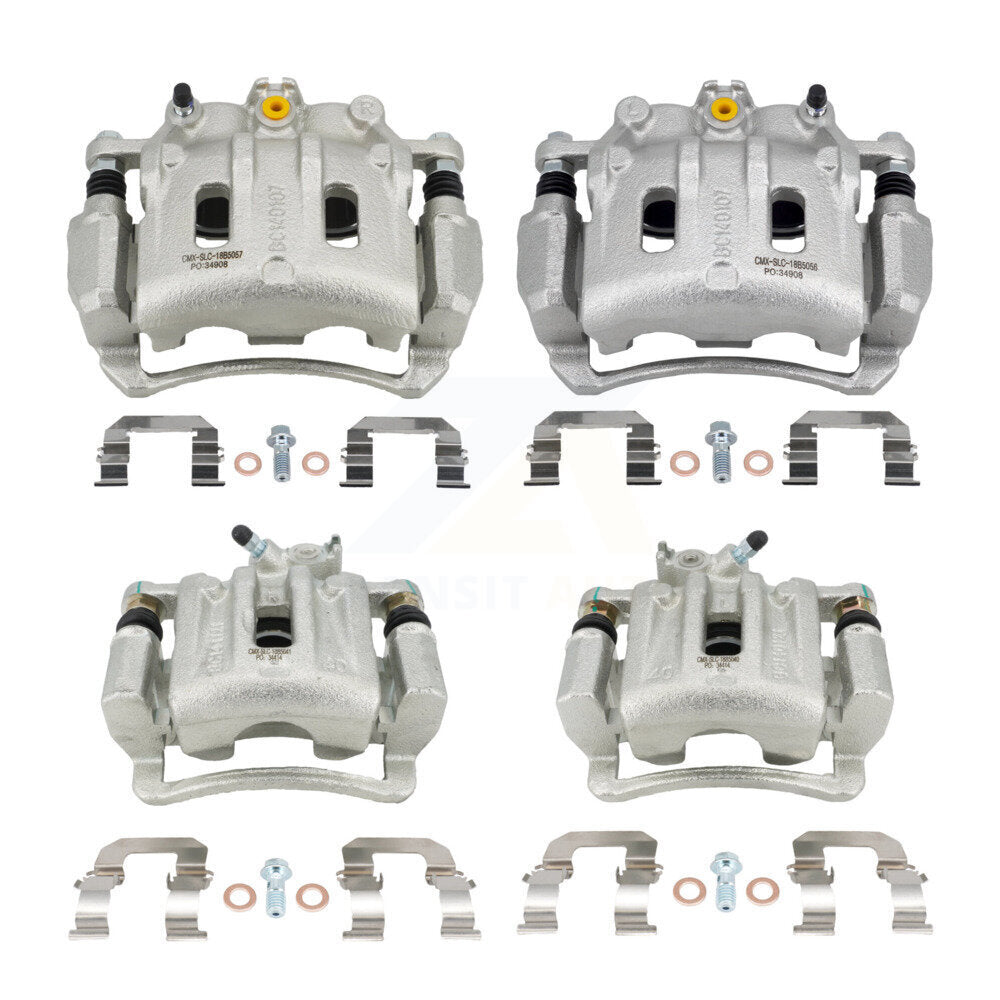 Front Rear Brake Caliper Kit For Chevrolet Equinox Pontiac Torrent Saturn Vue