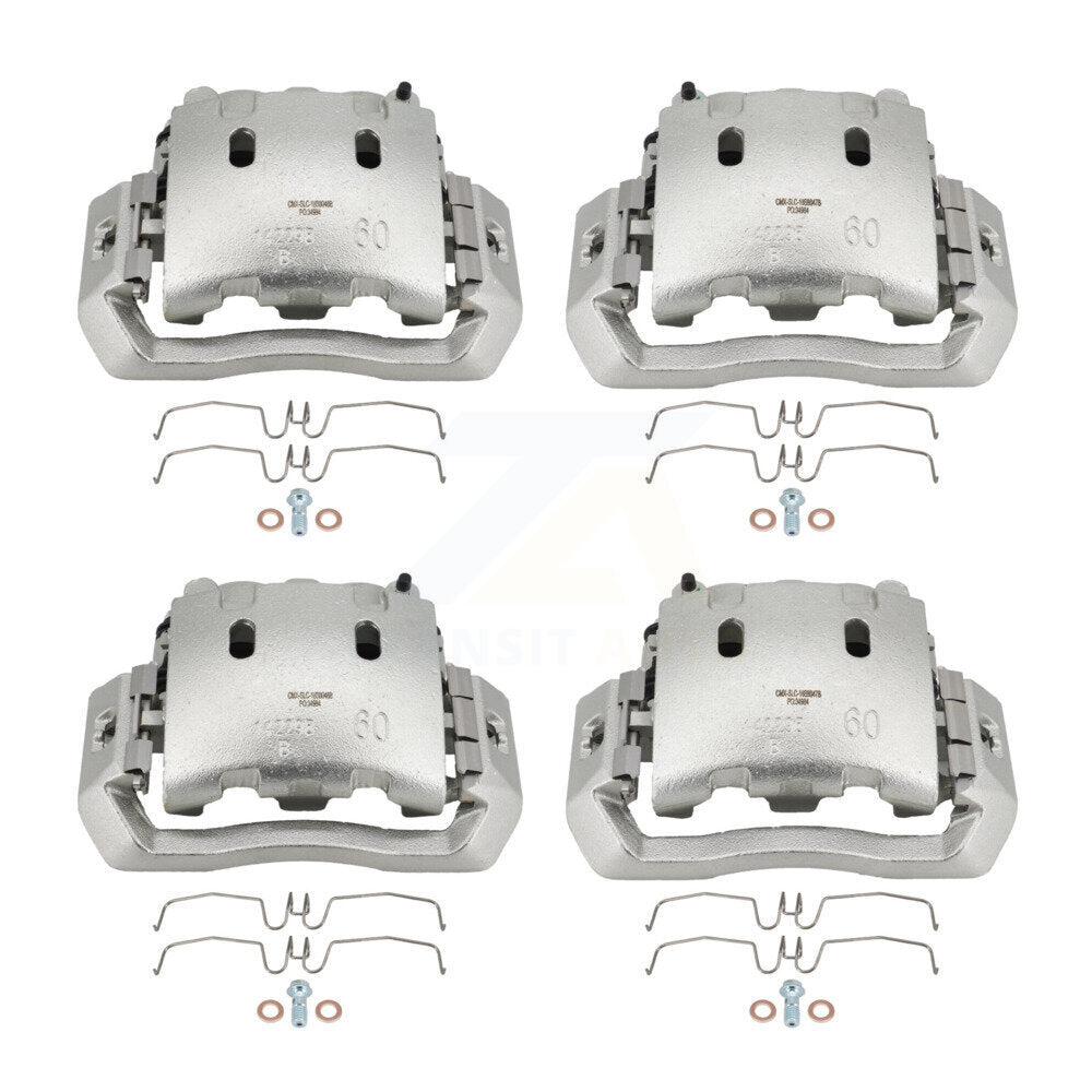 Front Rear Brake Caliper Kit For Ford F-450 Super Duty F-550 International LCF
