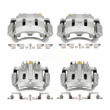 Front Rear Disc Brake Caliper Kit For Ford F-350 Super Duty F-250 Excursion