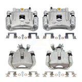 Front Rear Disc Brake Caliper Kit For 2005 Pontiac G6 With Dual Piston Calipers