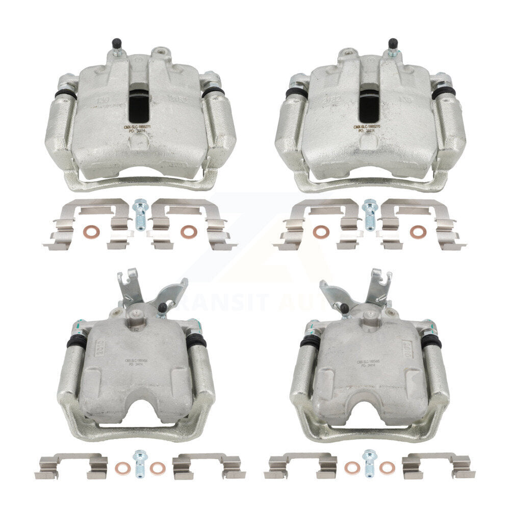 Front Rear Brake Caliper Kit For 14-15 Chevrolet Malibu With 17" Factory Wheels