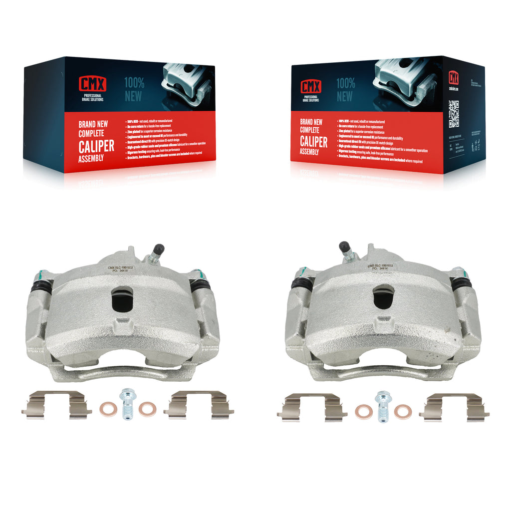 Front Disc Brake Caliper Left Right Side (Driver Passenger) Kit For Honda Civic
