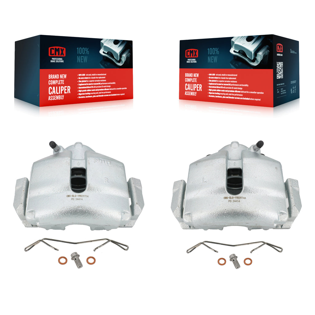 Front Brake Caliper Kit For Volkswagen Jetta Beetle CC Passat GTI Eos Audi A3 TT