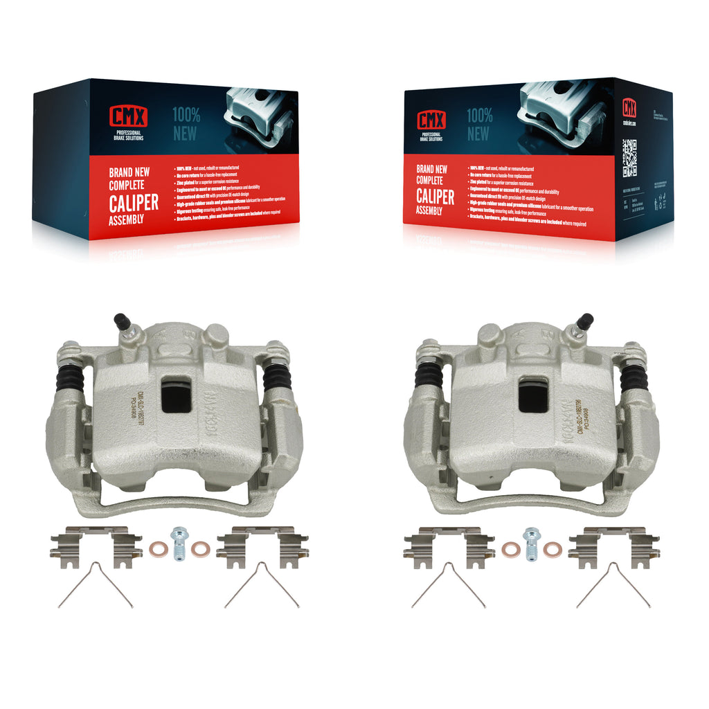 Front Brake Caliper Left Right Side (Driver Passenger) Kit For Honda Civic Fit
