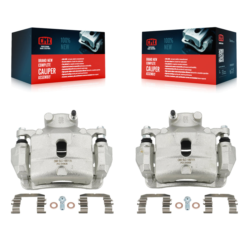 Front Brake Caliper Left Right Side (Driver Passenger) Kit For Hyundai Sonata