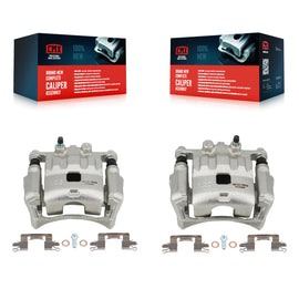 Front Brake Caliper Left Right Side (Driver Passenger) Kit For 2011-2014 Mazda 2