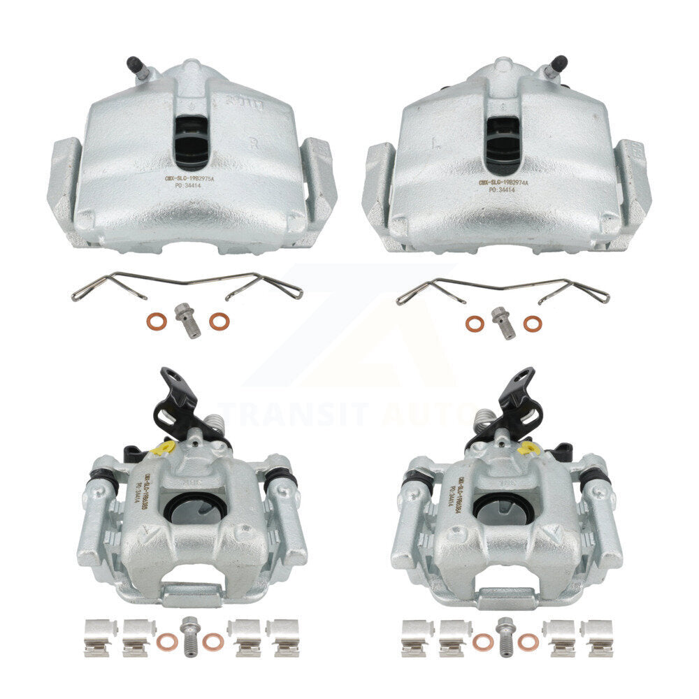Front Rear Brake Caliper Kit For Volkswagen Jetta Beetle GTI Eos Audi A3 Golf