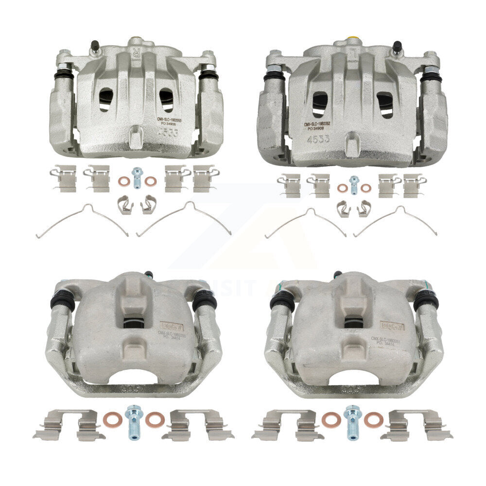 Front Rear Brake Caliper Left Right (Driver Passenger) Kit For Toyota Highlander