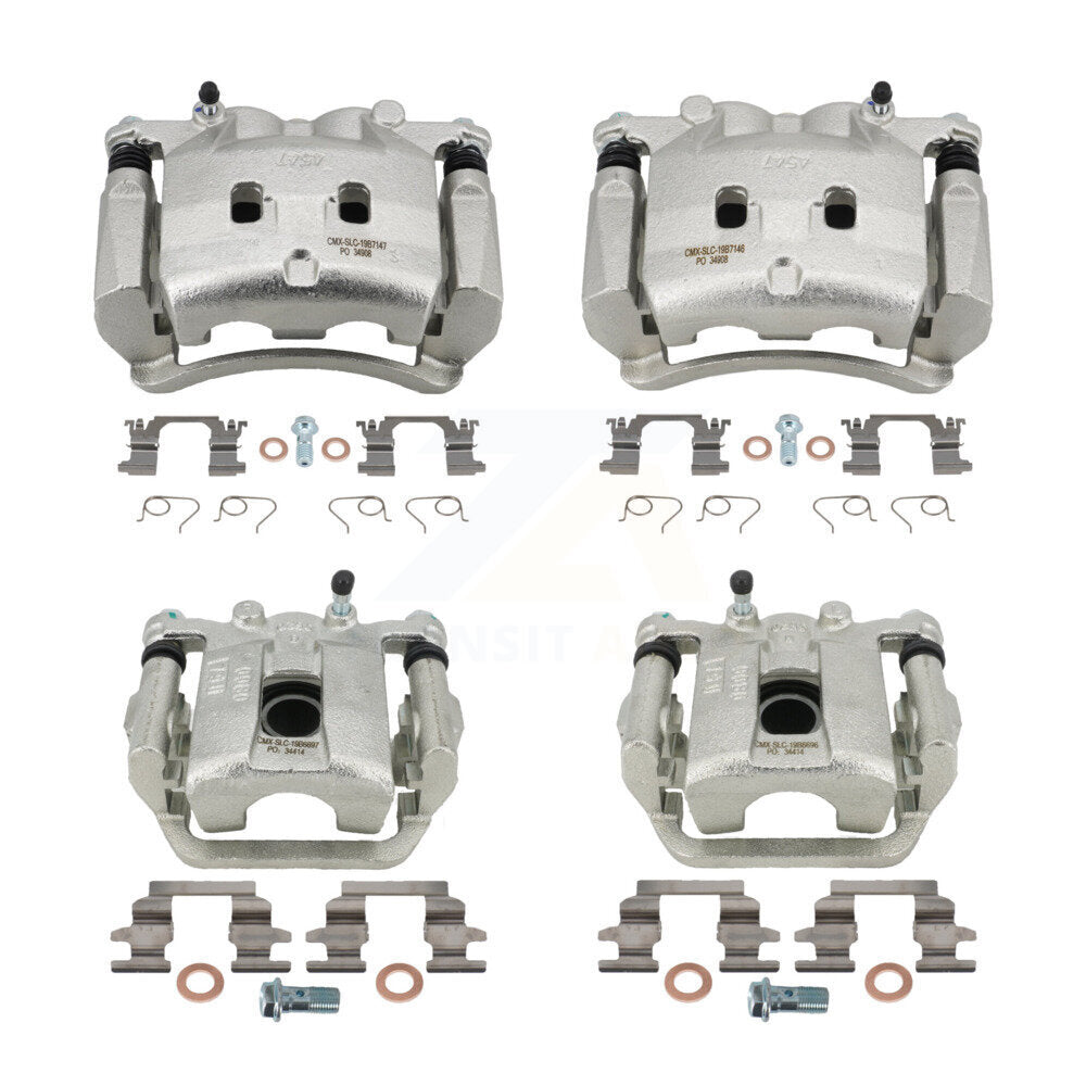 Front Rear Brake Caliper Left Right Side (Driver Passenger) Kit For Nissan Rogue
