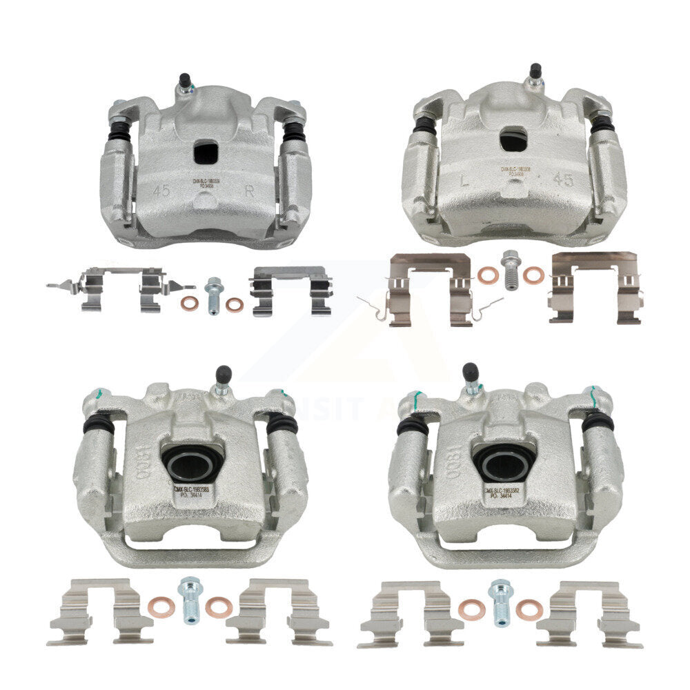 Front Rear Disc Brake Caliper Kit For 2007-2010 Nissan Sentra SE-R with 2.5L