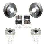 Rear Disc Brake Rotors And Ceramic Pads Kit With Calipers For Lexus IS250